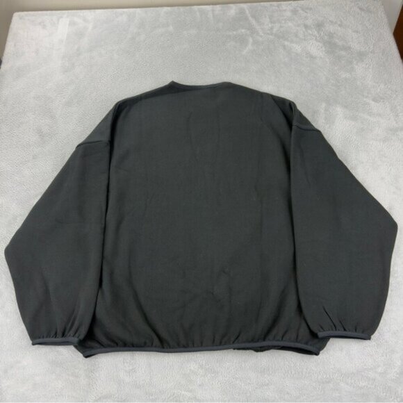 Fear of God Mens Sz Large NWT Essentials Black Oversized Baggy Crewneck Sweater - Picture 3 of 5